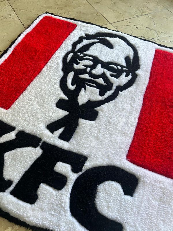 Alfombra tufting personalizada: Logo de KFC