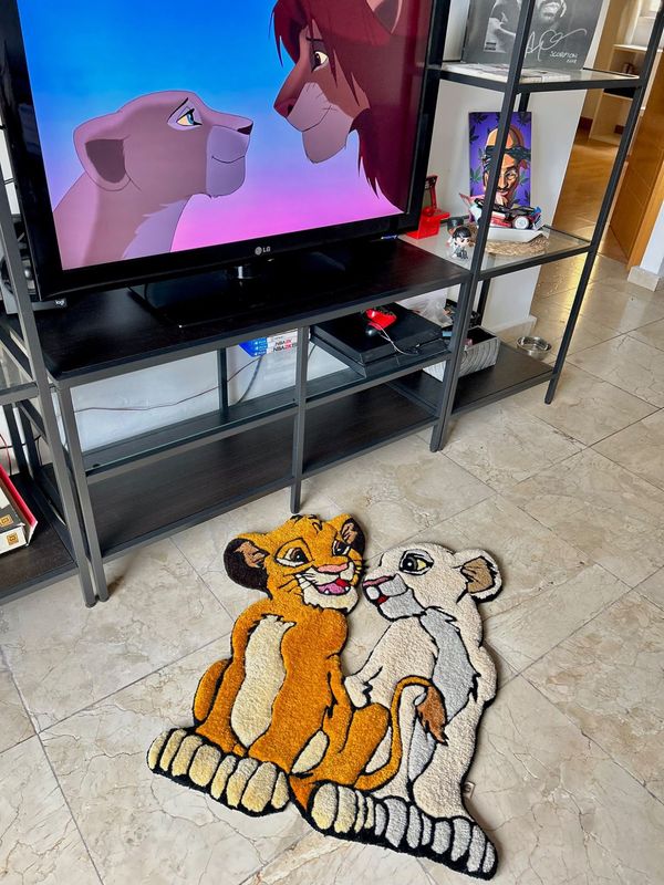 Alfombra tufting personalizada: Simba y Nala