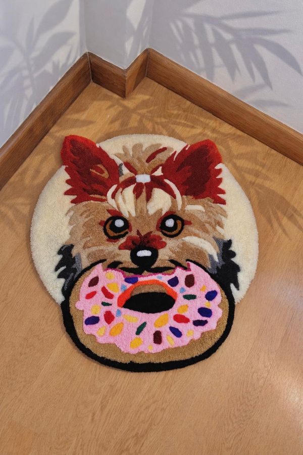 Alfombra tufting personalizada: Retrato de mascota